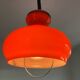 Opaline pendant light up and down from the 70s