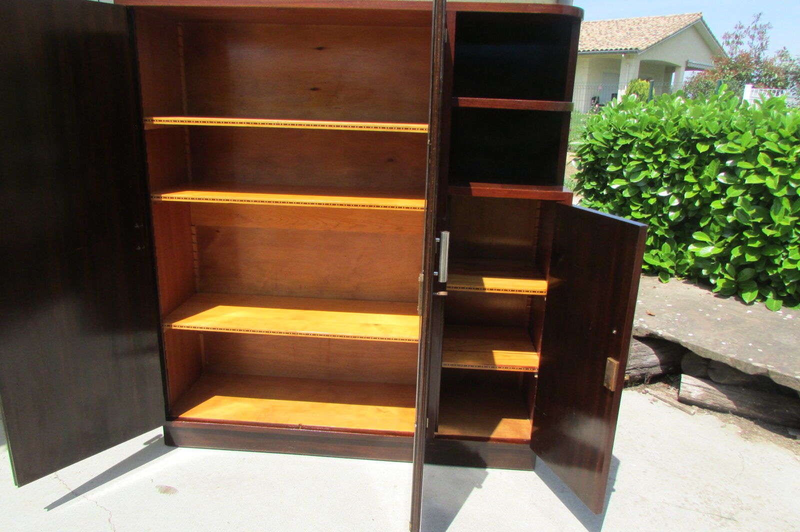 Art Deco wardrobe in rosewood, Leveilleyfrères