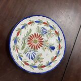 Assiette déco en faïence henriot quimper hb