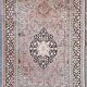 Vintage Kasmir Silk Hand-Knotted Rug with Floral Pattern, Pakistan 1950s