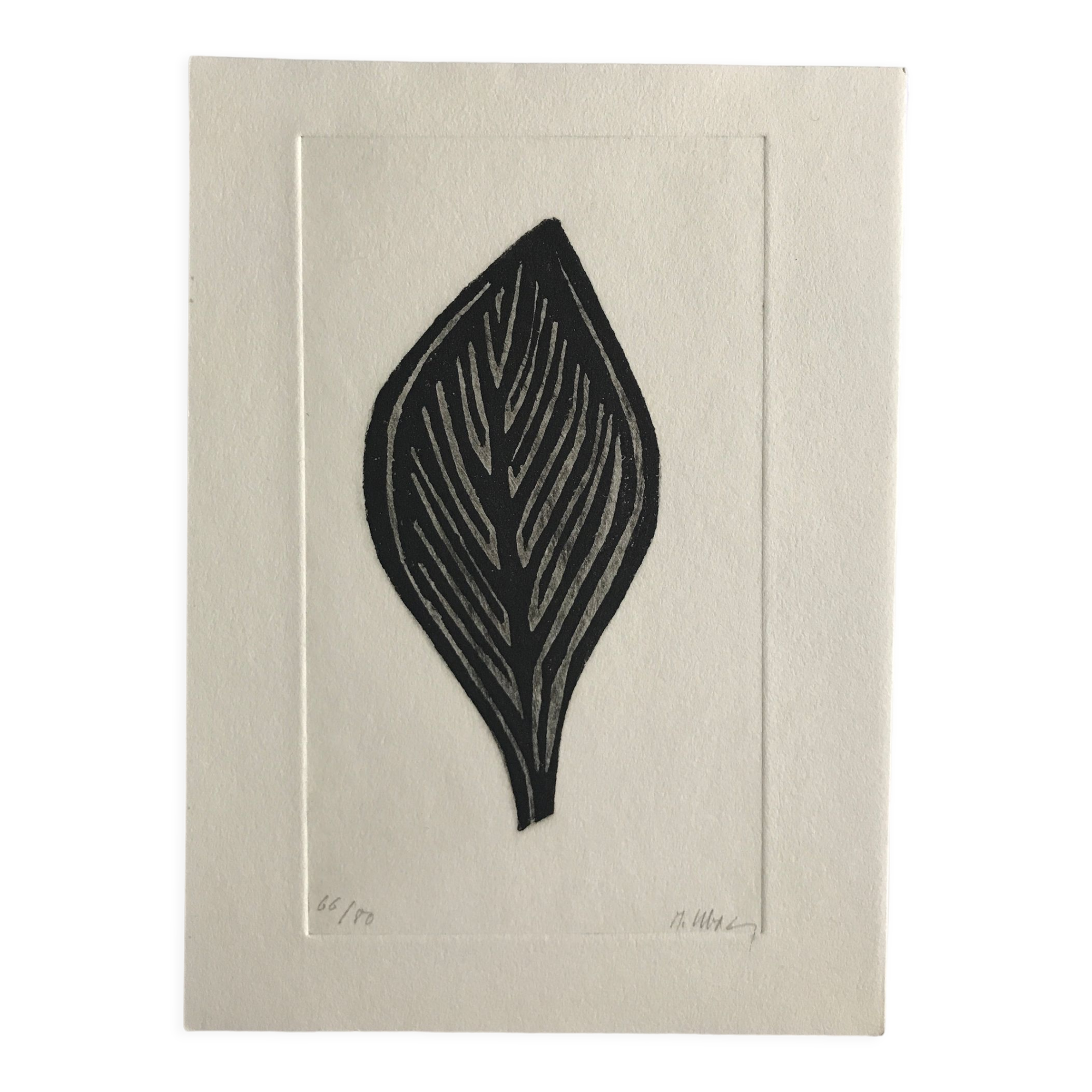 Original etching signed and justified by Raoul UBAC, Letter from Los Chandos, 1975