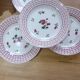 4 plates model Rosa from the French factory of Digoin