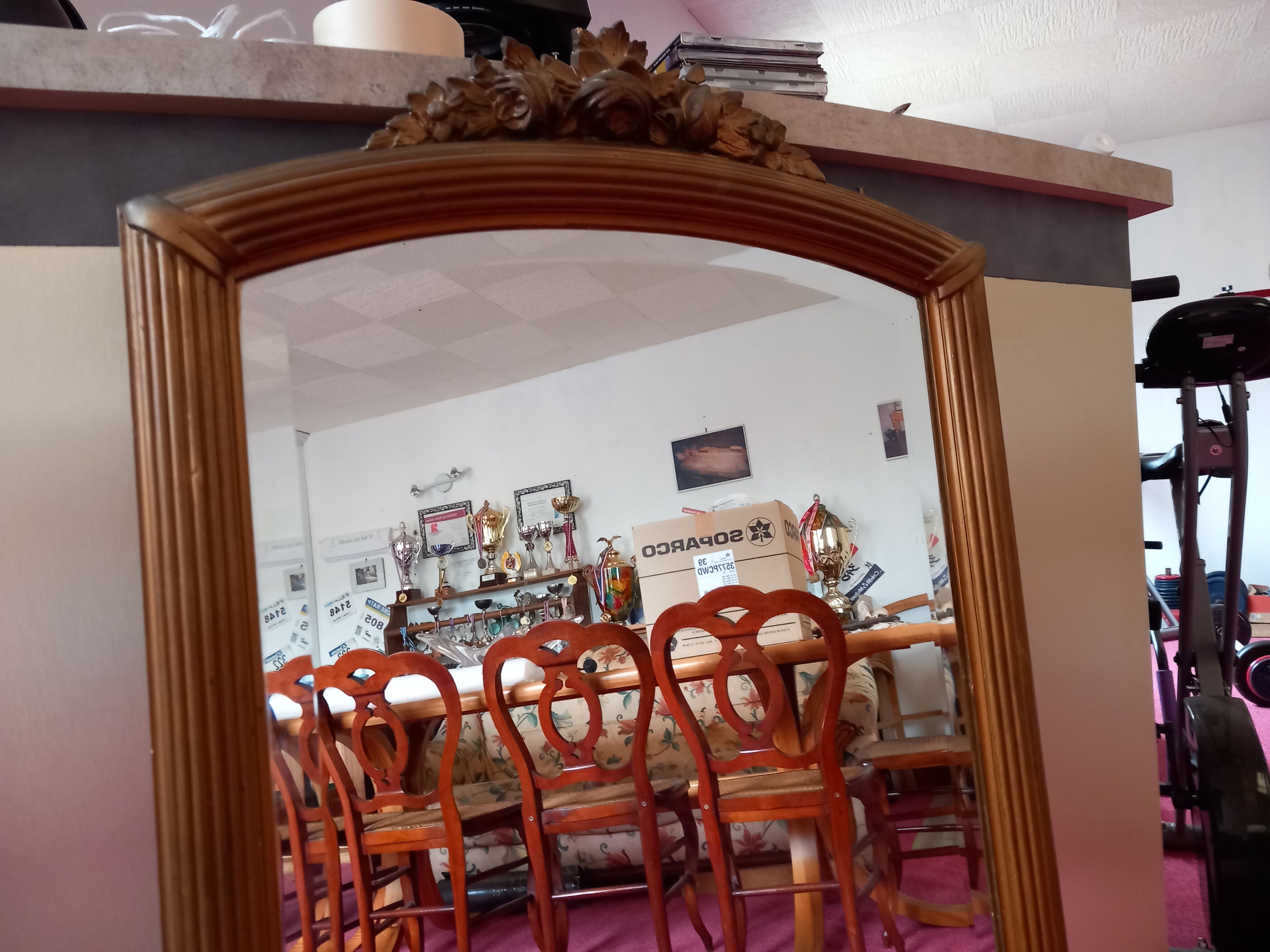 Golden mirror 120×60