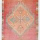 3x11 Reddish Coral Tones Vintage Runner Rug, Handwoven Runner Rug,91x346Cm