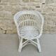 Woven wicker basket chair