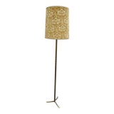 Vintage 70s bronze imitation bamboo floor lamp