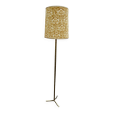 Vintage 70s bronze imitation bamboo floor lamp