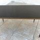 1960s metal and smoked glass coffee table
