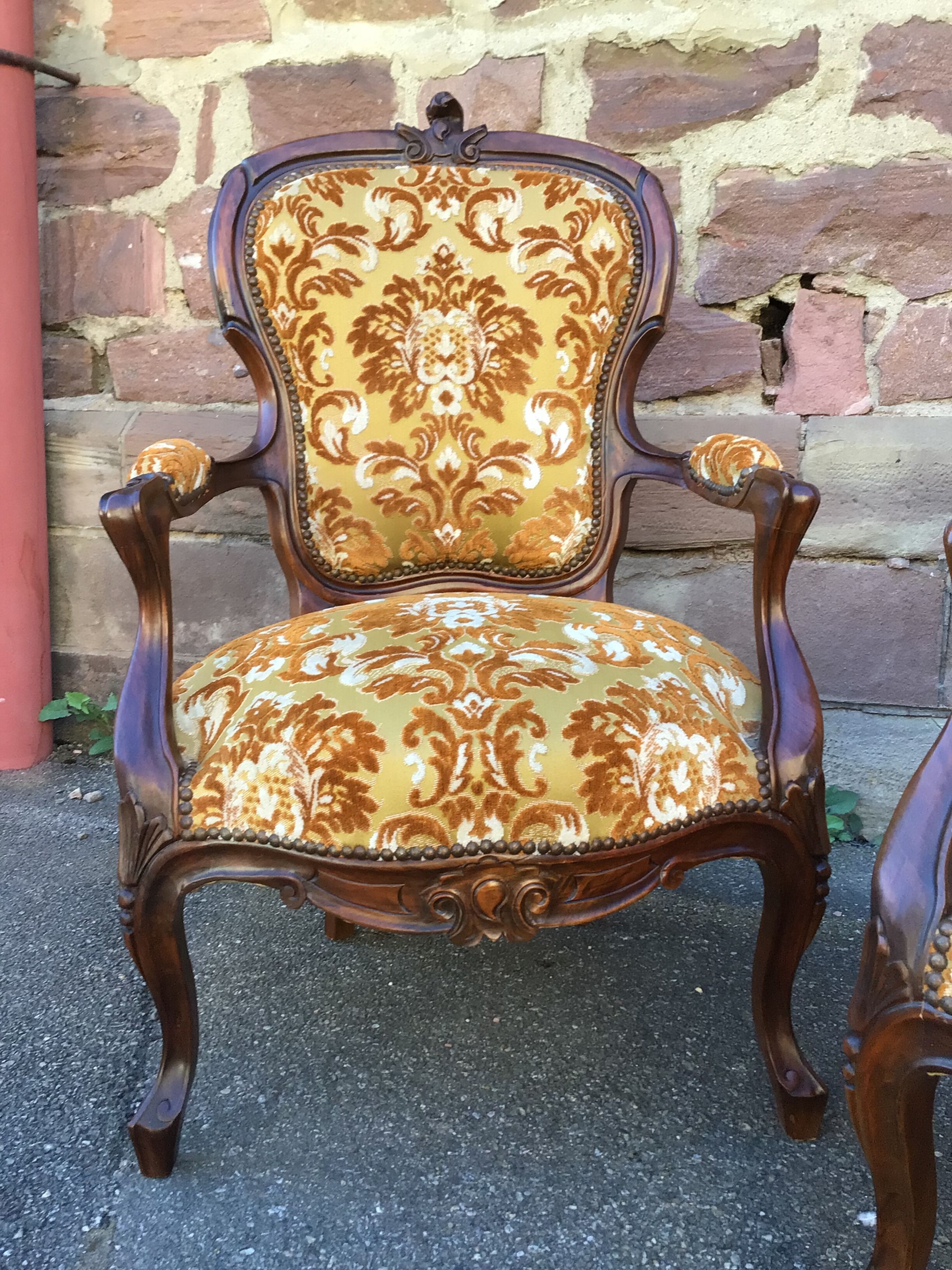 Pair of nineteenth style Louis Philippe mahogany heaters