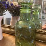 Green bottle with cap