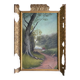 HST painting "Countryside landscape" for 19th/20th century restoration + frame