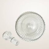 Fluted glass liqueur carafe