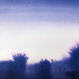 Paysage bleu à l'encre 4