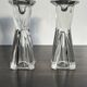 Vintage glass candlestick holders – Scandinavian design