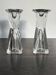 Vintage glass candlestick holders – Scandinavian design