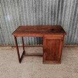 Petit bureau vintage en bois massif