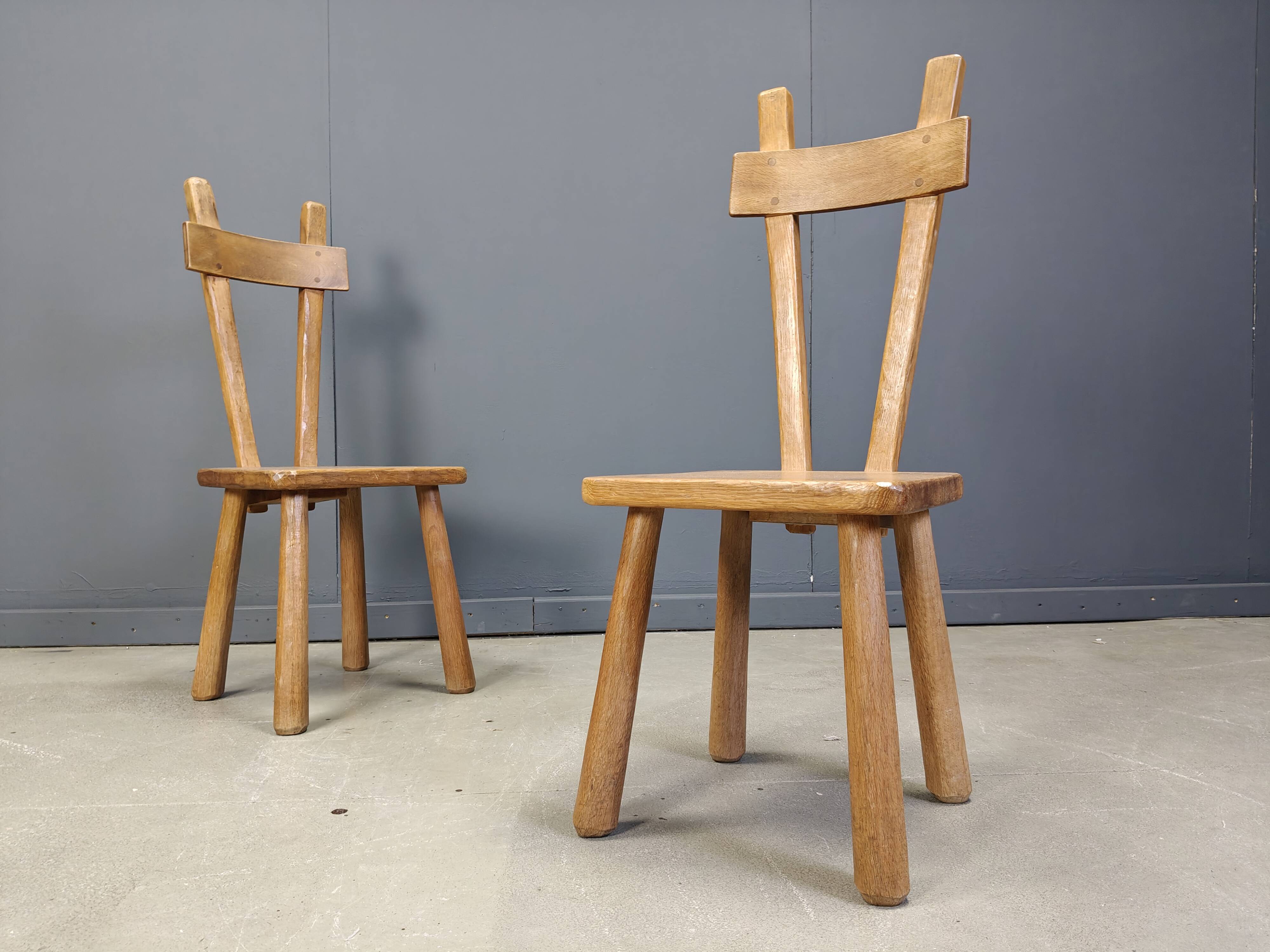 Ensemble de salle à manger brutaliste, années 1960