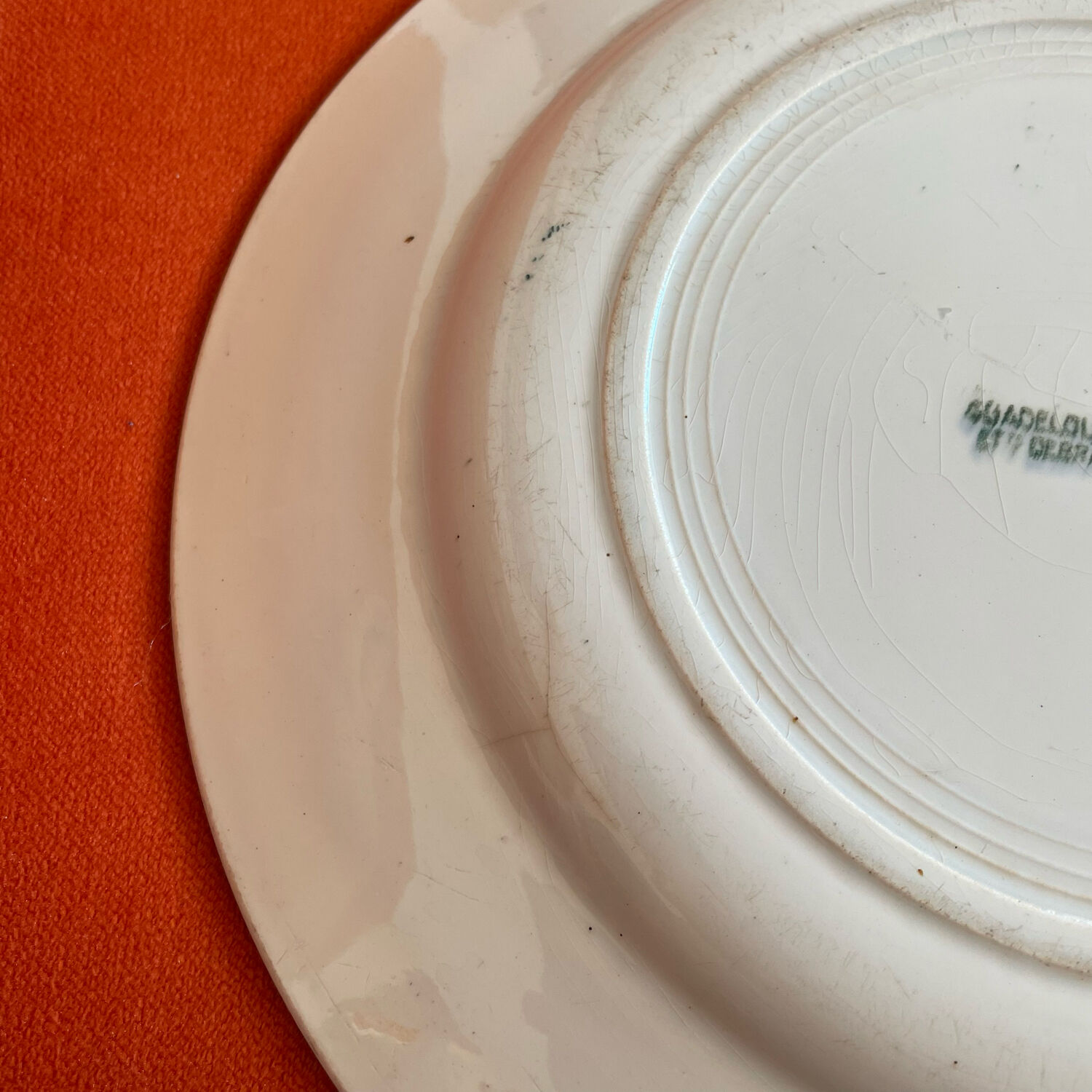 Serving dish in Iron Earth. Debray model institution Guadeloupe