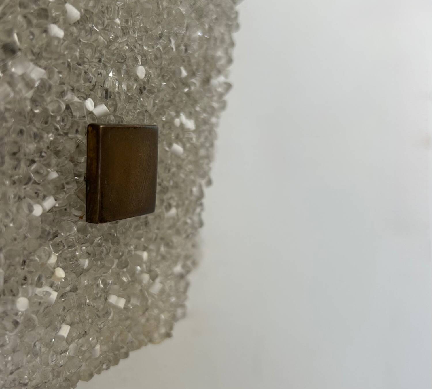 Vintage wall light, brass and Perspex, France 1960