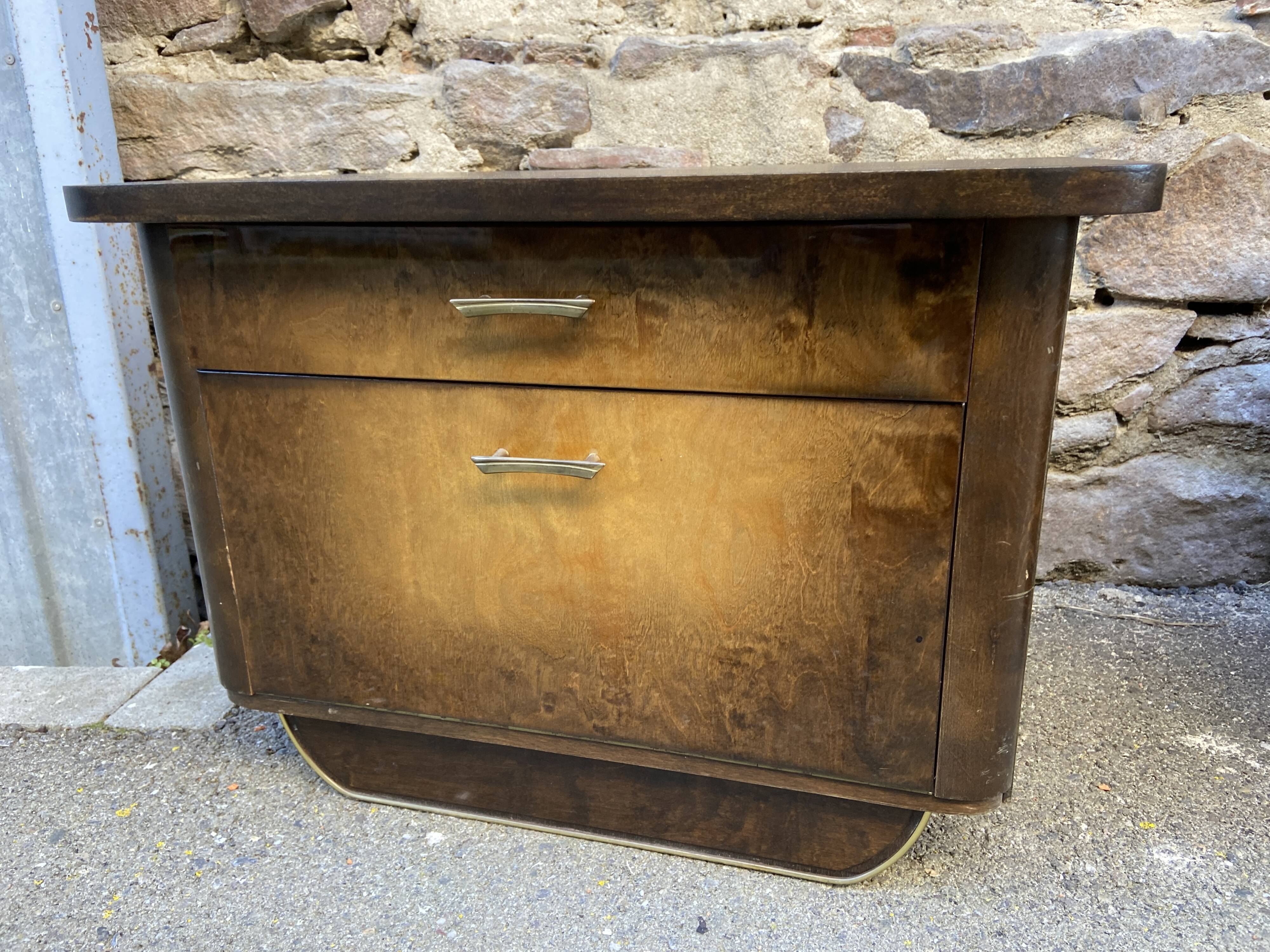 Pair of vintage 1960s bedside tables