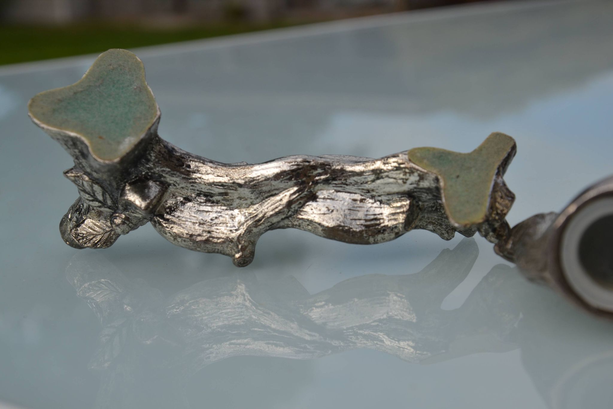 Silver-plated salt and pepper shakers "squirrel"