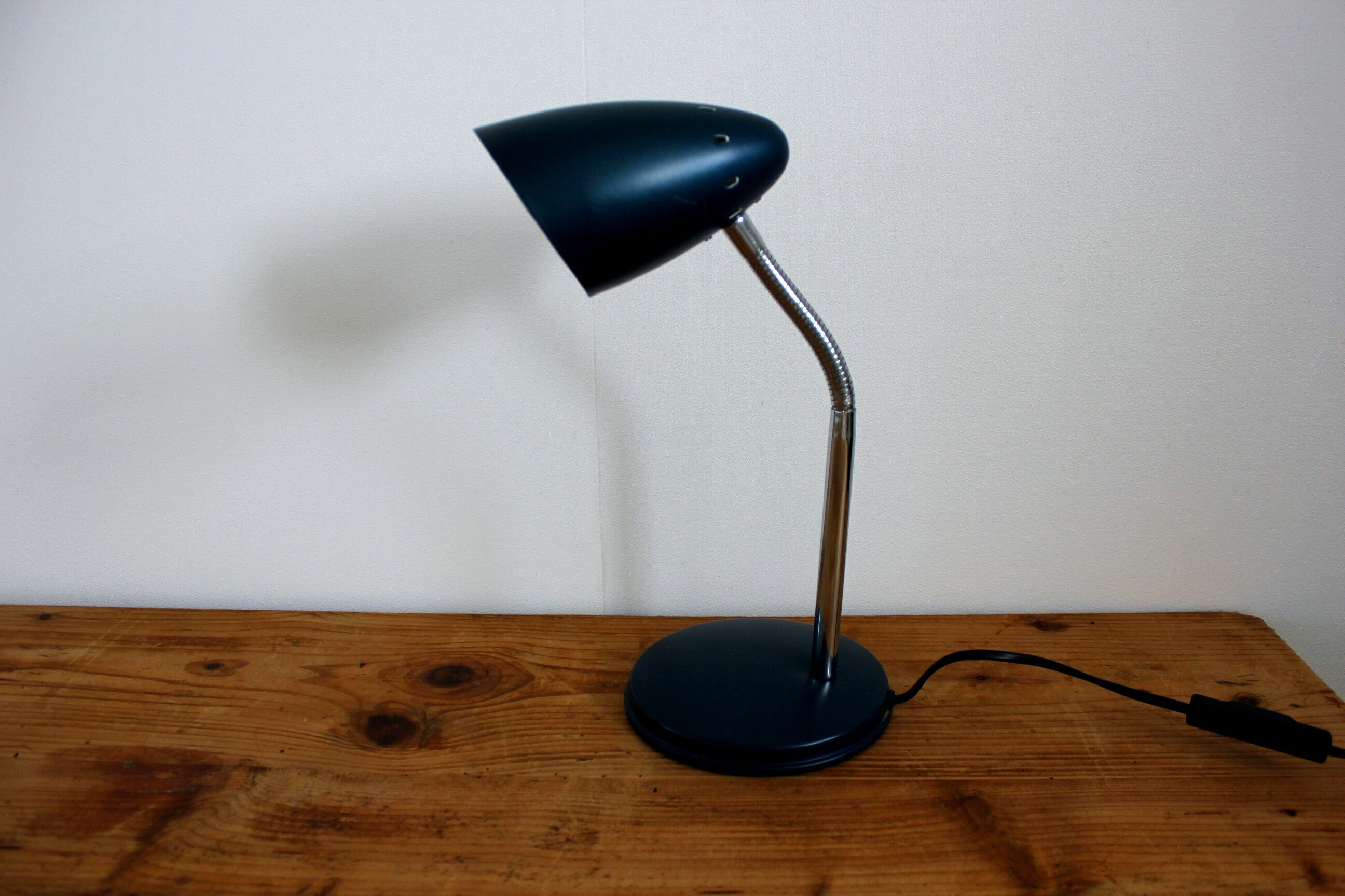 Vintage dark blue desk lamp year 80