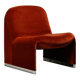 Giancarlo Piretti Alky Lounge Chair in Rust Velvet for Anonima Castelli,