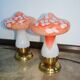 A set of ‘Vintage Mushrooms’ table lamps