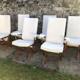Set de 4 chaises et de 2 fauteuils inclinables Polyconfort