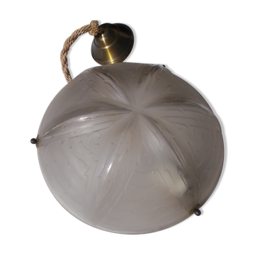 Art Deco ceiling light in moulded glass