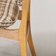 Pair of lounge armchairs in Scottish fabric 1950s Sweden