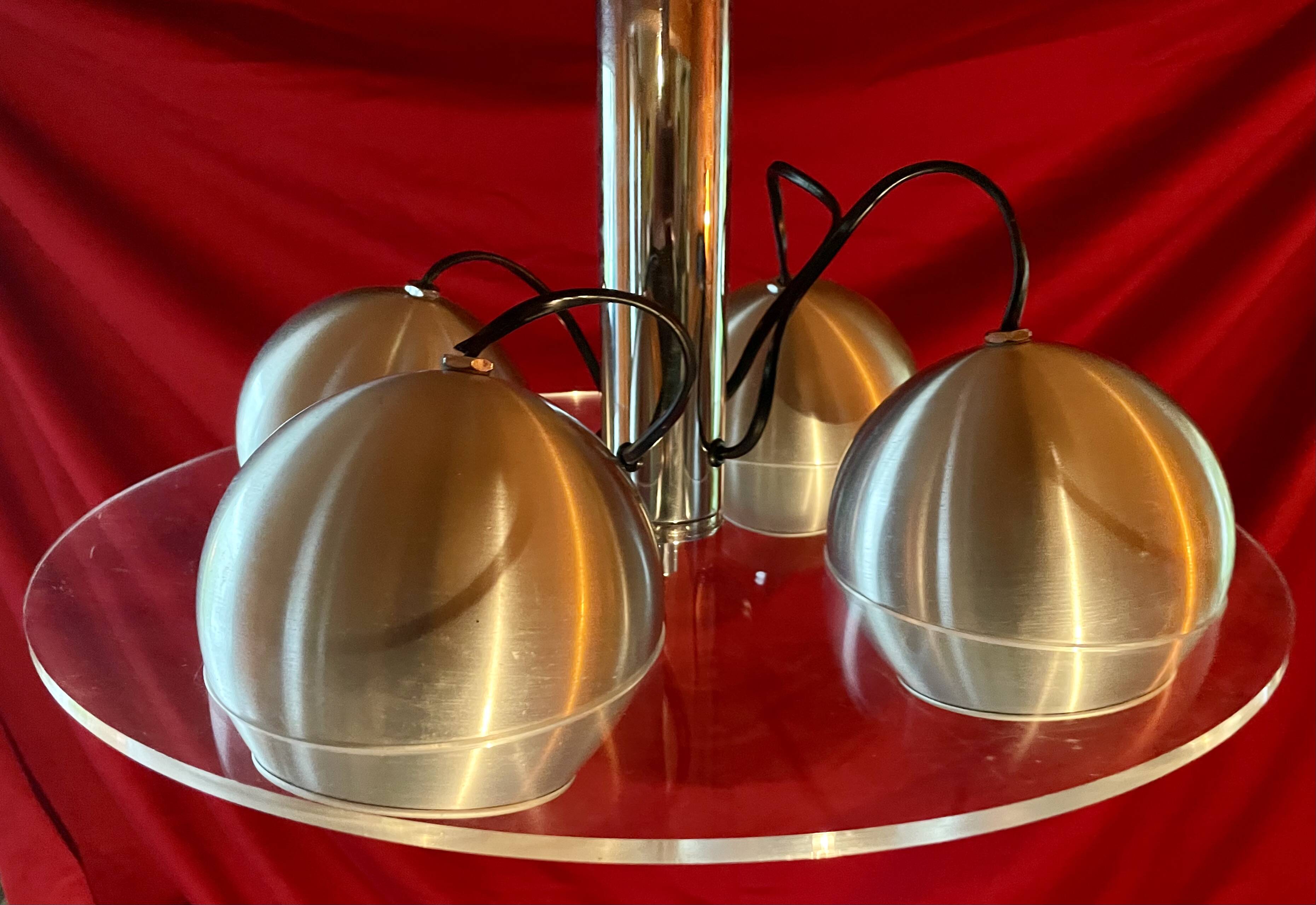 Lustre "RAAK", Plexiglas et Aluminium, Space Age, Année 70