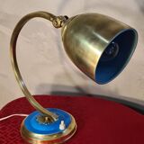 art deco bronze brass lamp 25w elec ok original h 28x25