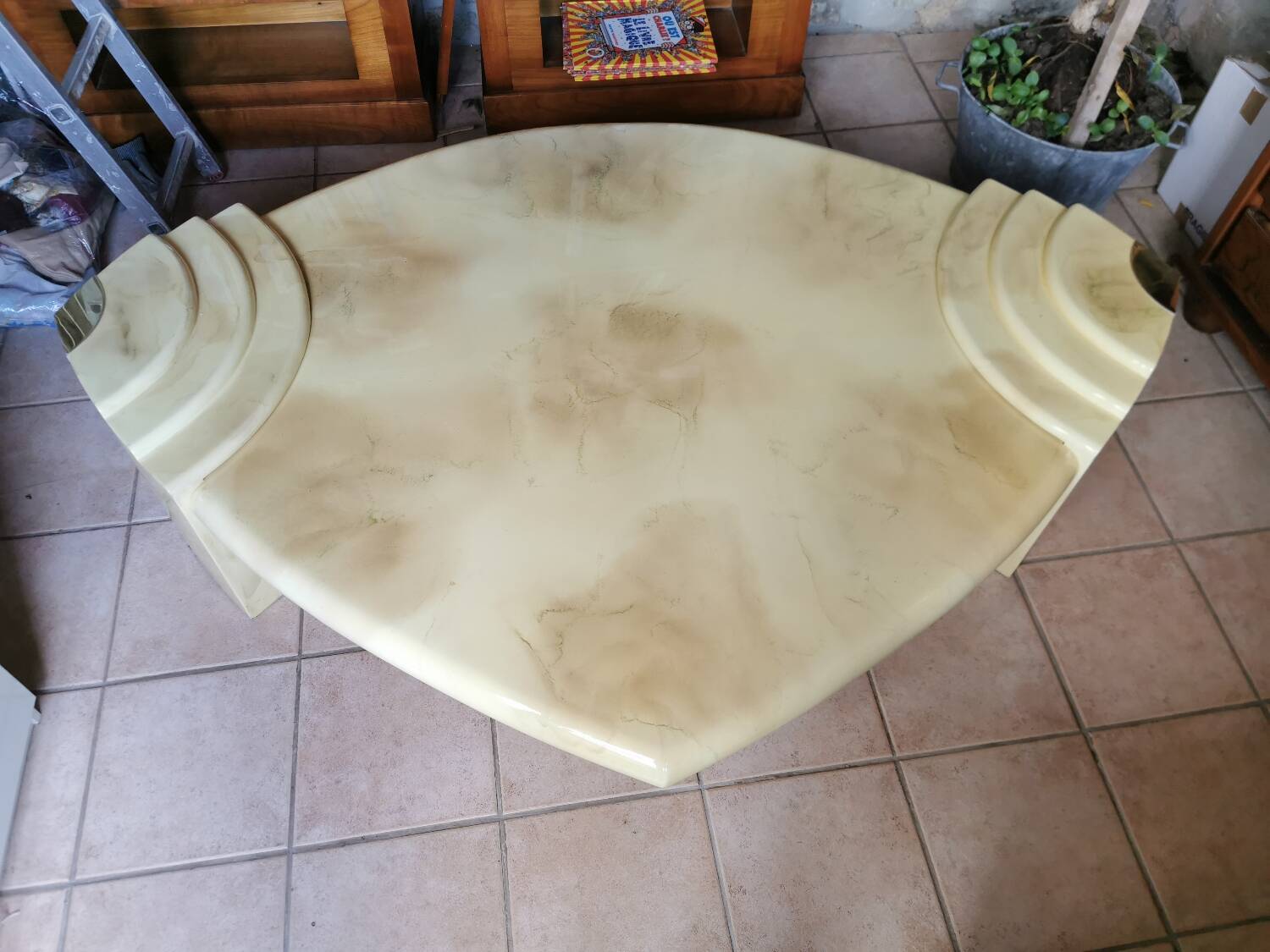 Vintage lacquered coffee table