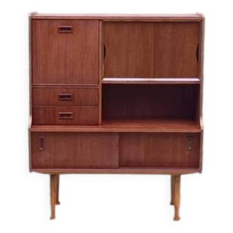 Vintage Scandinavian bar buffet from the 60s, teak