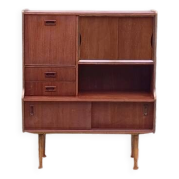Buffet bar scandinave vintage années 60 teck