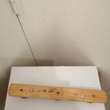 Wooden wall coat rack 3 pateres