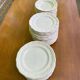 Service of 84 vintage white porcelain plates.