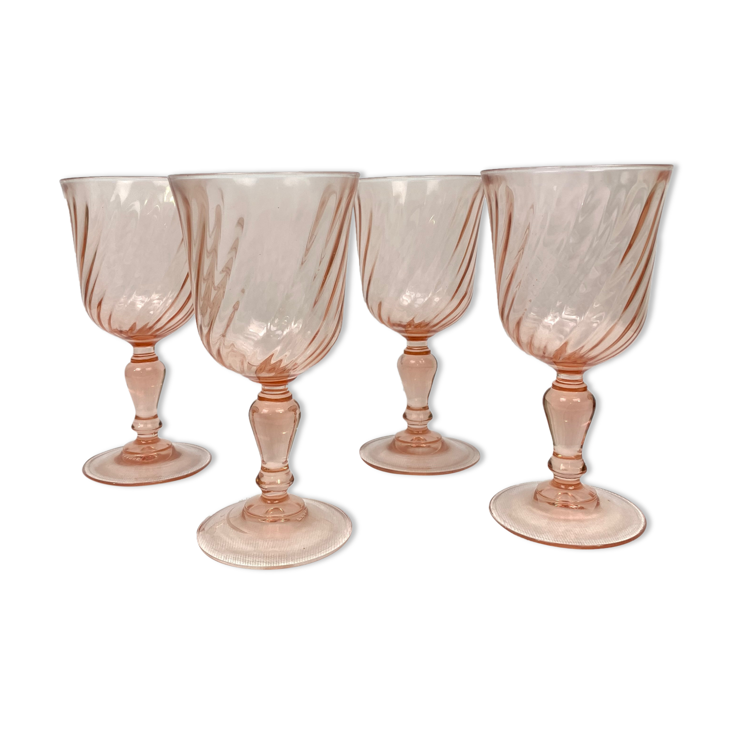 Lot of 4 Rosaline stemware