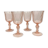 Lot of 4 Rosaline stemware