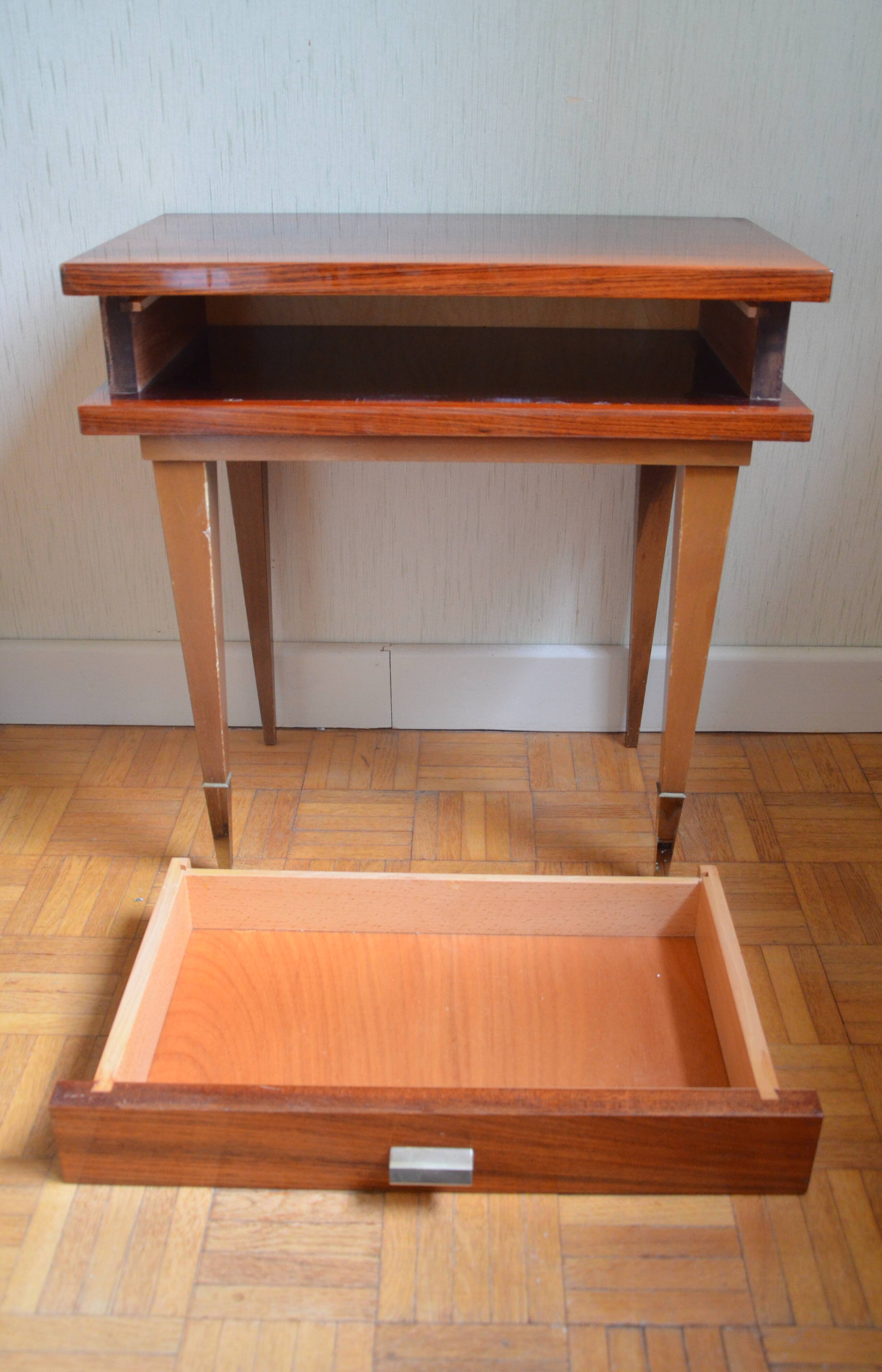 Lacquered wooden bedside