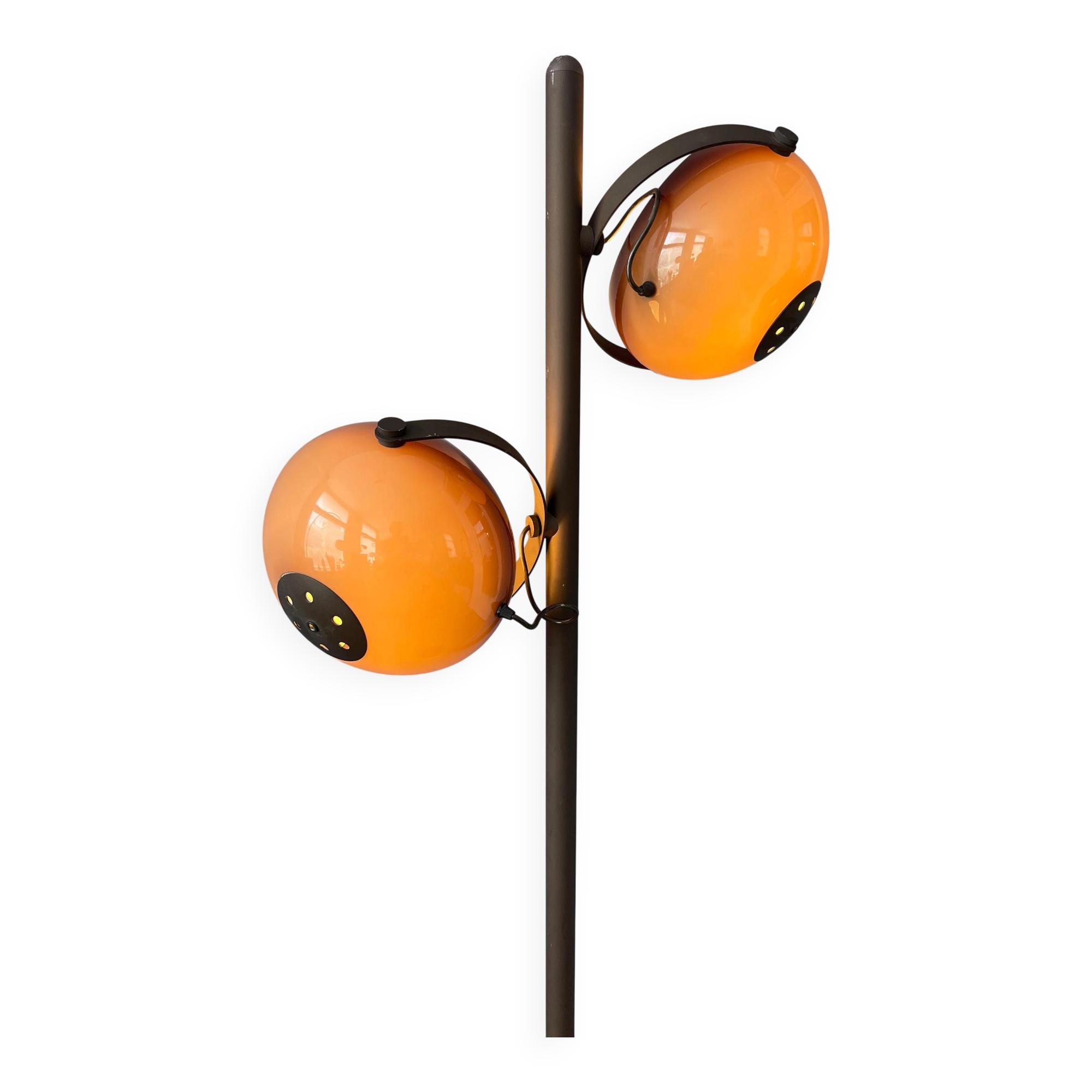 Herda floor lamp - mushroom floor lamp - mid-century brown
