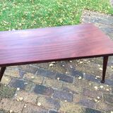 Table basse vintage et design scandinave en palissandre