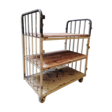 Industrial trolley, roulette shelf