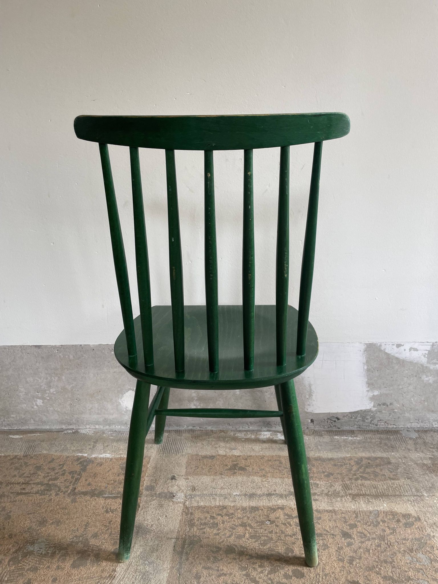Cinq chaises Fanett vertes par Ilmari Tapiovaara pour Edsby-ken
