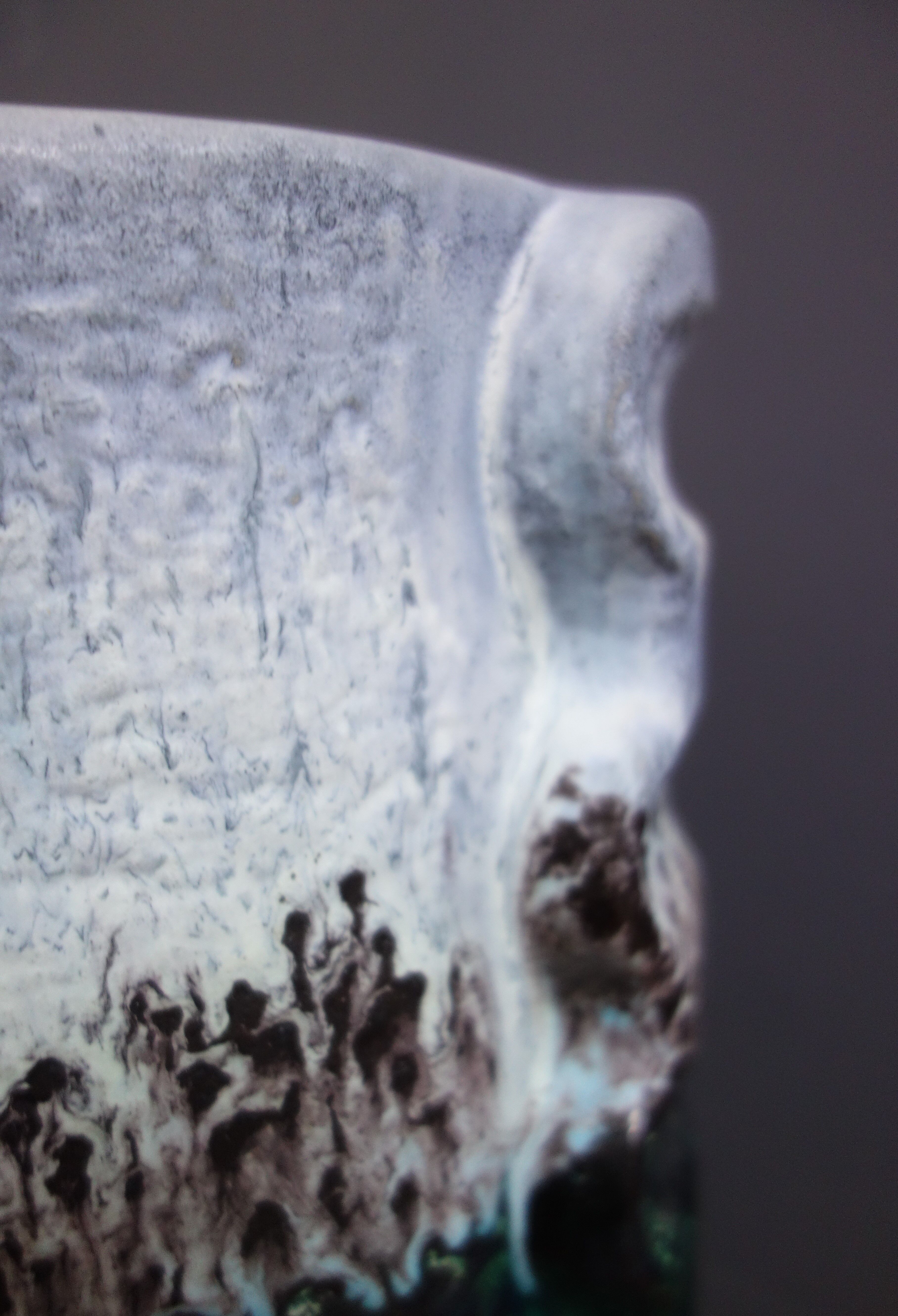 Green and white floor vase by Dumler & Breiden 1970s