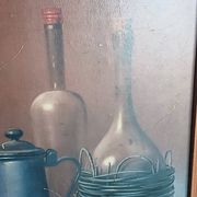 Vintage Still Life Table 1971 – Proferio Grossi – Wooden Frame
