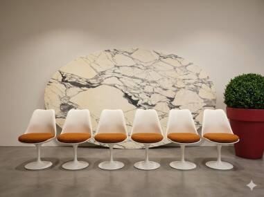Eero SAARINEN (1910-1961) & KNOLL INTERNATIONAL (publisher): Set of 6 c
