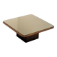 Table basse en cuir « DS-47 » par De Sede, Suisse, années 1970