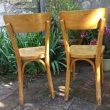 Pair of bistro Baumann chairs